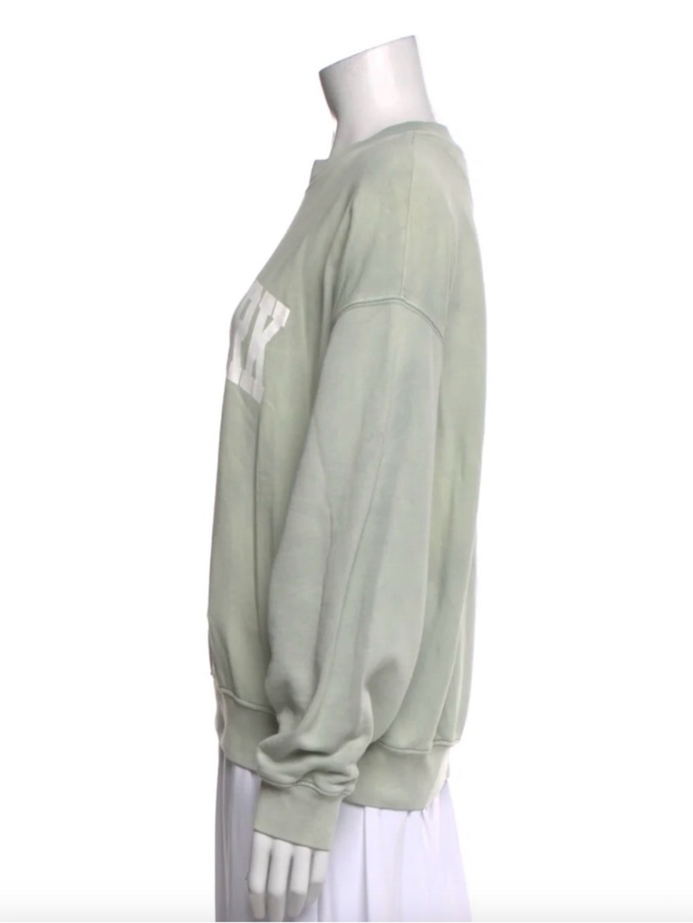 Anine Bing Sage Green 'New York' Crewneck Sweatshirt - Picture 3 of 4